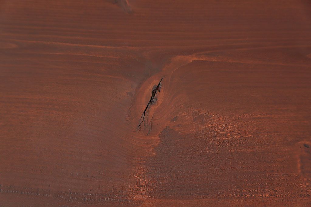 アンティーク家具　古民具・骨董 前面欅材の杢目の素晴らしい時代箪笥ローチェスト(2)(ローボード)