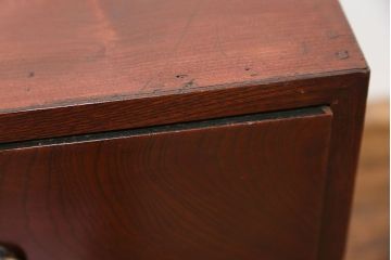 アンティーク家具　古民具・骨董 前面欅材の杢目の素晴らしい時代箪笥ローチェスト(2)(ローボード)