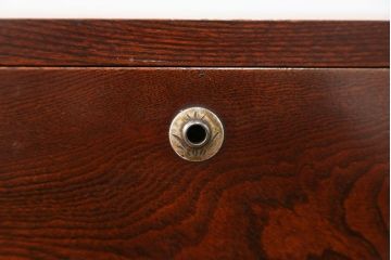 アンティーク家具　古民具・骨董 前面欅材の杢目の素晴らしい時代箪笥ローチェスト(2)(ローボード)