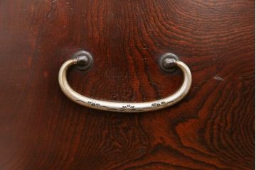 アンティーク家具　古民具・骨董 前面欅材の杢目の素晴らしい時代箪笥ローチェスト(2)(ローボード)