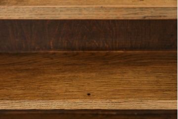 アンティーク家具　イギリスアンティーク オーク材の頑丈なブックシェルフ(本棚)