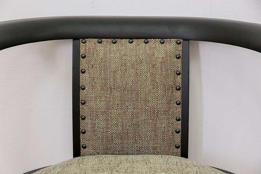 中古　1980年代　ブラックペイントアームチェア(1)