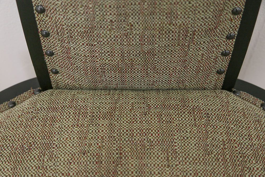 中古　1980年代　ブラックペイントアームチェア(1)