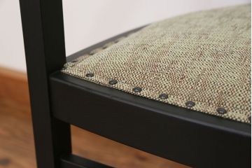 中古　1980年代　ブラックペイントアームチェア(1)