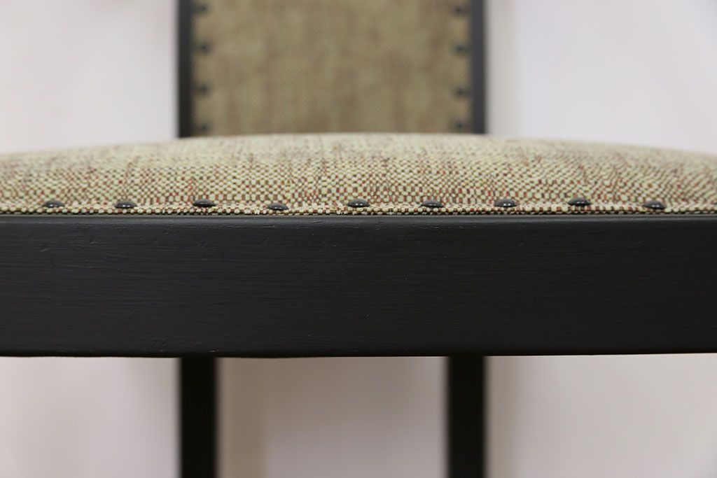 中古　1980年代　ブラックペイントアームチェア(1)