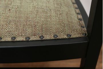 中古　1980年代　ブラックペイントアームチェア(1)