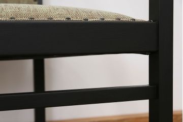 中古　1980年代　ブラックペイントアームチェア(1)