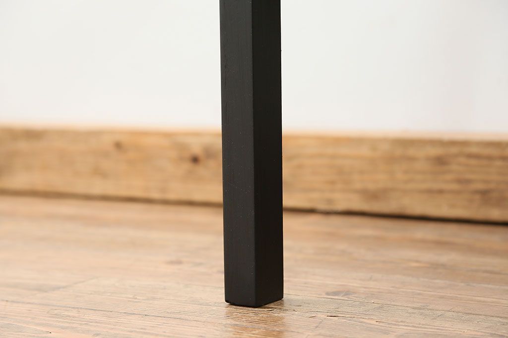 中古　1980年代　ブラックペイントアームチェア(1)