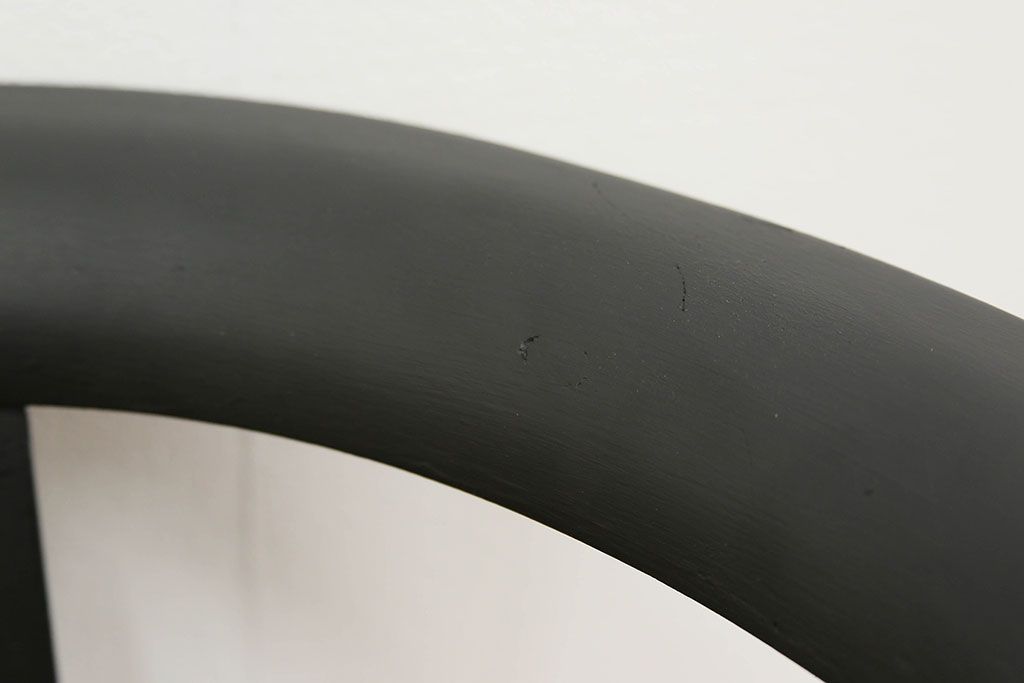 中古　1980年代　ブラックペイントアームチェア(1)