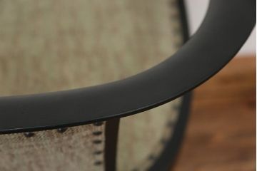 中古　1980年代　ブラックペイントアームチェア(1)