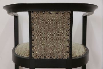 中古　1980年代　ブラックペイントアームチェア(1)