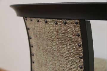 中古　1980年代　ブラックペイントアームチェア(1)