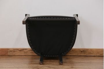 中古　1980年代　ブラックペイントアームチェア(1)