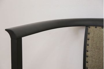 中古　1980年代　ブラックペイントアームチェア(2)