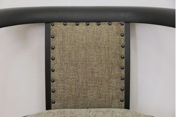 中古　1980年代　ブラックペイントアームチェア(2)