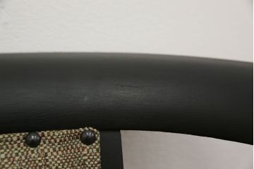 中古　1980年代　ブラックペイントアームチェア(2)