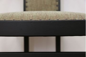 中古　1980年代　ブラックペイントアームチェア(2)