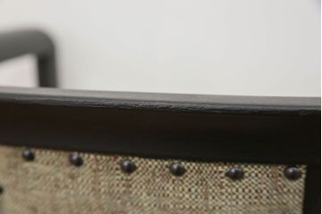 中古　1980年代　ブラックペイントアームチェア(2)