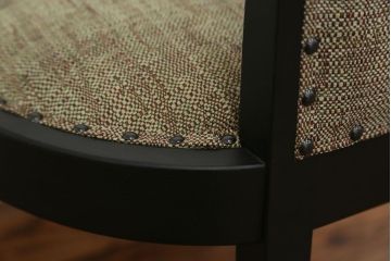 中古　1980年代　ブラックペイントアームチェア(2)