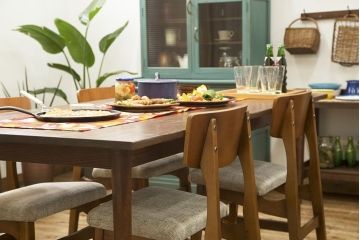 北欧家具　北欧ビンテージ　ダイニングチェア2脚セット(1)(椅子、イス)