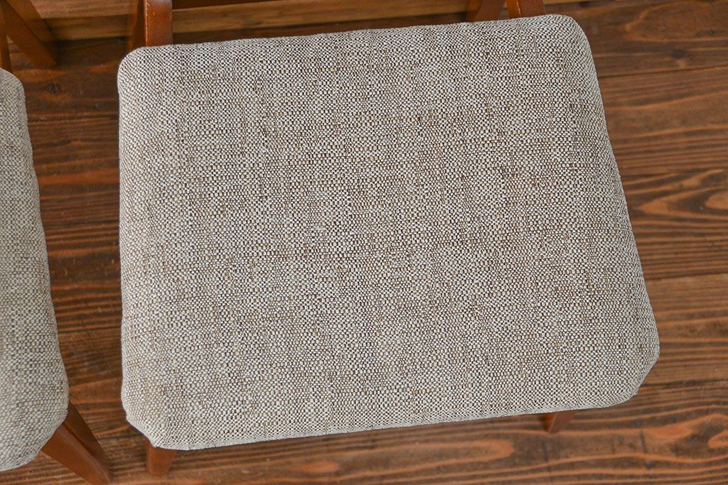 北欧家具　北欧ビンテージ　ダイニングチェア2脚セット(1)(椅子、イス)