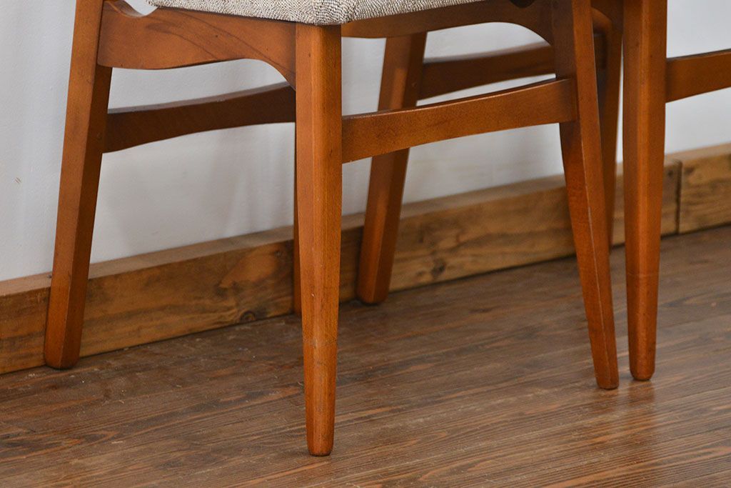 北欧家具　北欧ビンテージ　ダイニングチェア2脚セット(1)(椅子、イス)