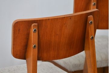 北欧家具　北欧ビンテージ　ダイニングチェア2脚セット(1)(椅子、イス)