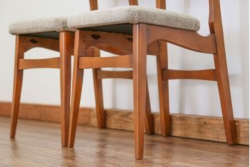 北欧家具　北欧ビンテージ　ダイニングチェア2脚セット(2)(椅子、イス)