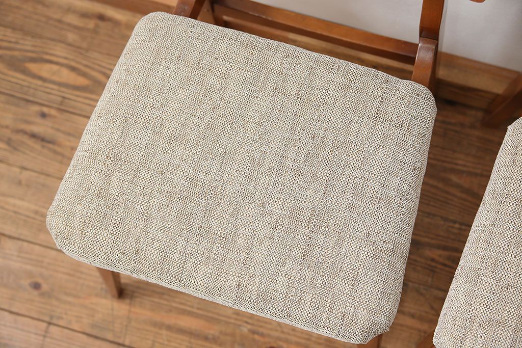 北欧家具　北欧ビンテージ　ダイニングチェア2脚セット(2)(椅子、イス)