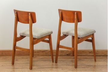 北欧家具　北欧ビンテージ　ダイニングチェア2脚セット(2)(椅子、イス)