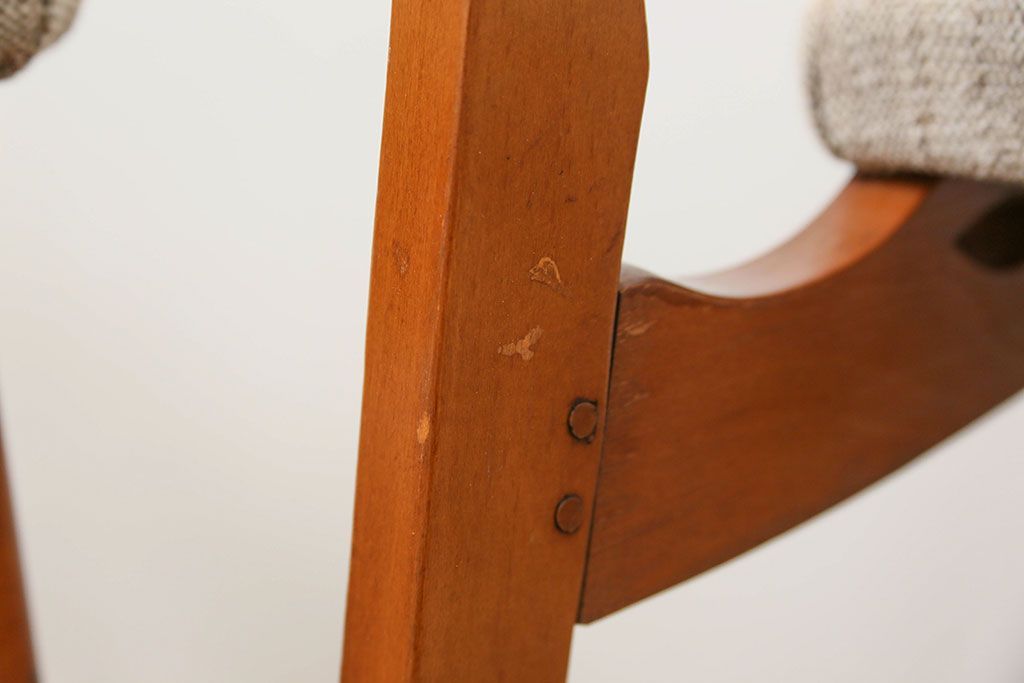 北欧家具　北欧ビンテージ　ダイニングチェア2脚セット(2)(椅子、イス)