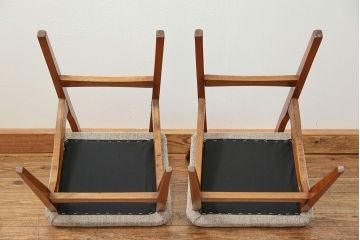 北欧家具　北欧ビンテージ　ダイニングチェア2脚セット(2)(椅子、イス)