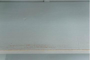 アンティーク家具　アンティークペイント　ダイヤガラス入り食器棚(キャビネット、ブックケース、収納棚)