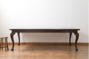 中古　総ナラ材無垢　特大高級ダイニングテーブル