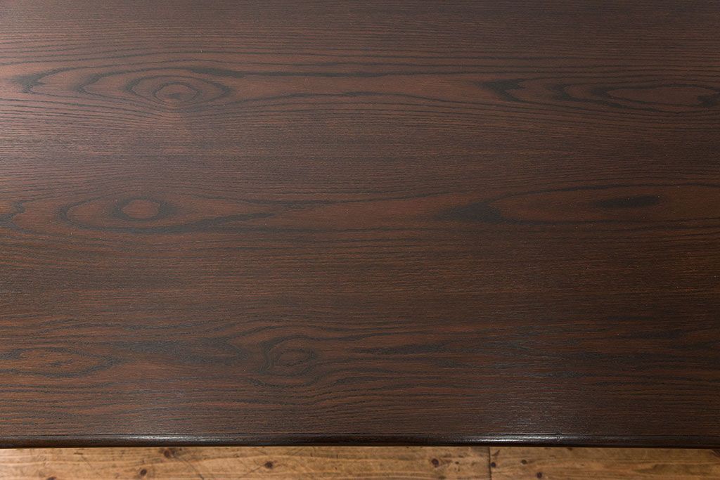 中古　総ナラ材無垢　特大高級ダイニングテーブル