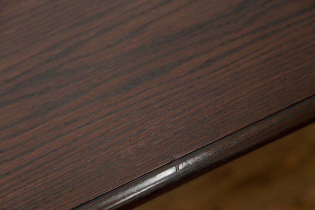 中古　総ナラ材無垢　特大高級ダイニングテーブル