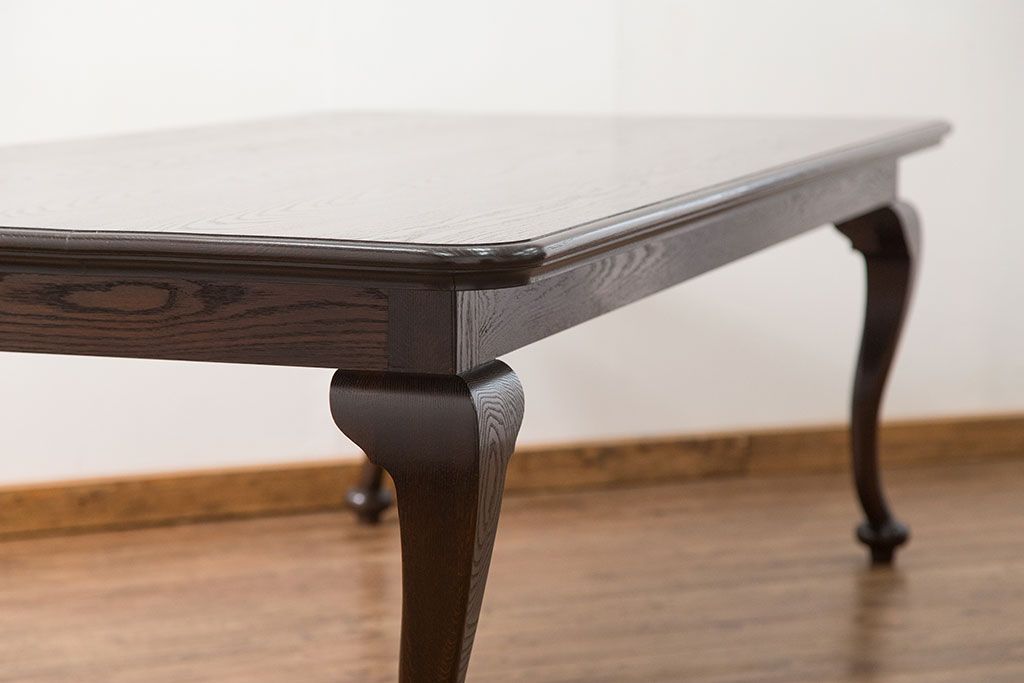 中古　総ナラ材無垢　特大高級ダイニングテーブル