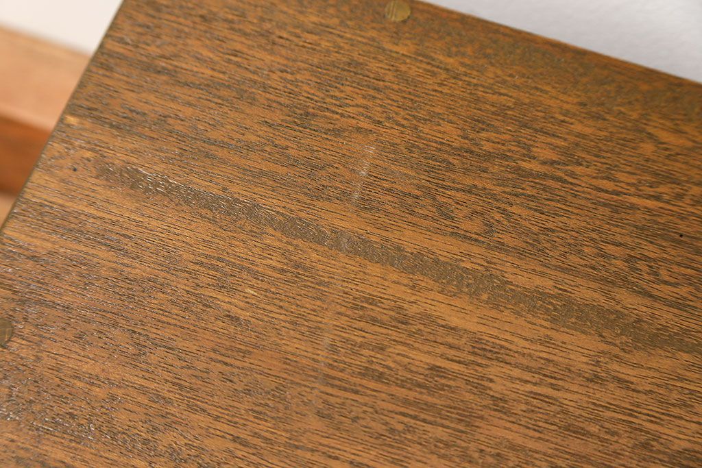 レトロ家具　昭和レトロ シンプルな三杯引き出しローボード　(ローチェスト)