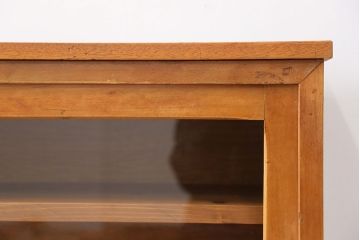 アンティーク家具　アンティーク 引き出し付き薄型脚付き収納棚(1)(キャビネット)