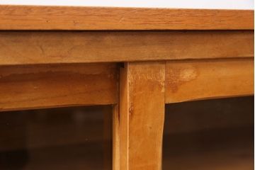 アンティーク家具　アンティーク 引き出し付き薄型脚付き収納棚(1)(キャビネット)