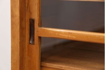 アンティーク家具　アンティーク 引き出し付き薄型脚付き収納棚(1)(キャビネット)