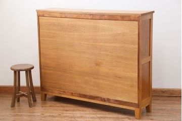 アンティーク家具　アンティーク 引き出し付き薄型脚付き収納棚(1)(キャビネット)