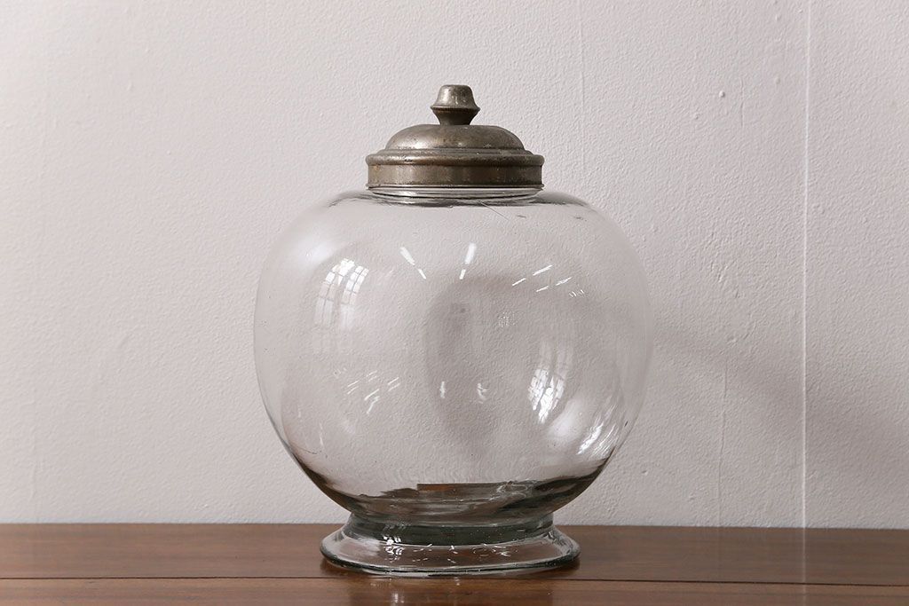 アンティーク雑貨　アンティーク 古い地球瓶(2)(ガラスビン)