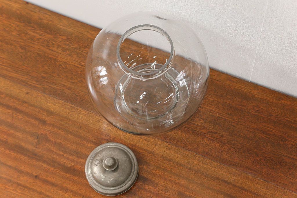 アンティーク雑貨　アンティーク 古い地球瓶(2)(ガラスビン)