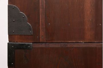 アンティーク家具　古民具・骨董 極上品、状態抜群の美しい前面欅材　米沢箪笥　(時代箪笥)