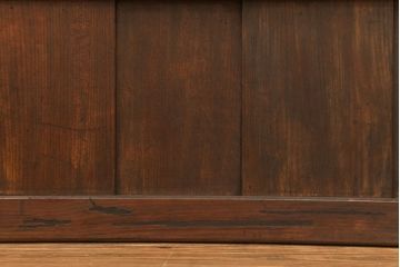 和製アンティーク ダイヤガラス入りの変り型格子戸2枚(裏障子付き)