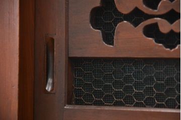 アンティーク家具　古民具・骨董 状態の良い美しい昇り引き出し付き六尺水屋箪笥(近江水屋箪笥、食器棚)