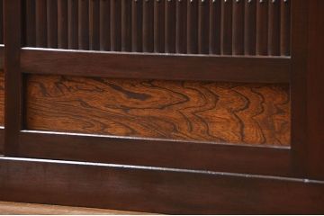 アンティーク家具　古民具・骨董 状態の良い美しい昇り引き出し付き六尺水屋箪笥(近江水屋箪笥、食器棚)