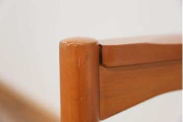 レトロ家具　昭和レトロ 1970年代 ストライプ柄アームチェア(1)(椅子、イス)