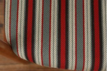 レトロ家具　昭和レトロ 1970年代 ストライプ柄アームチェア(1)(椅子、イス)